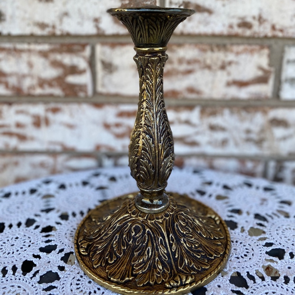 Antique Regency Silversmith Inc Brass Candlestick